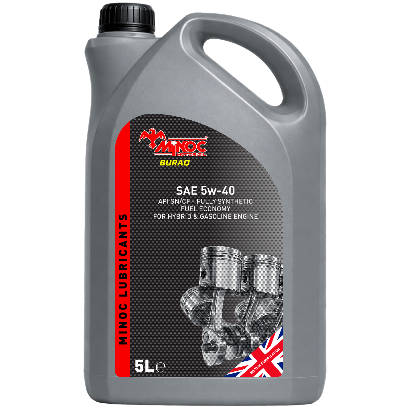 MINOC BURAQ SAE 5W-40 API SN/CF Petrol Engine Oil