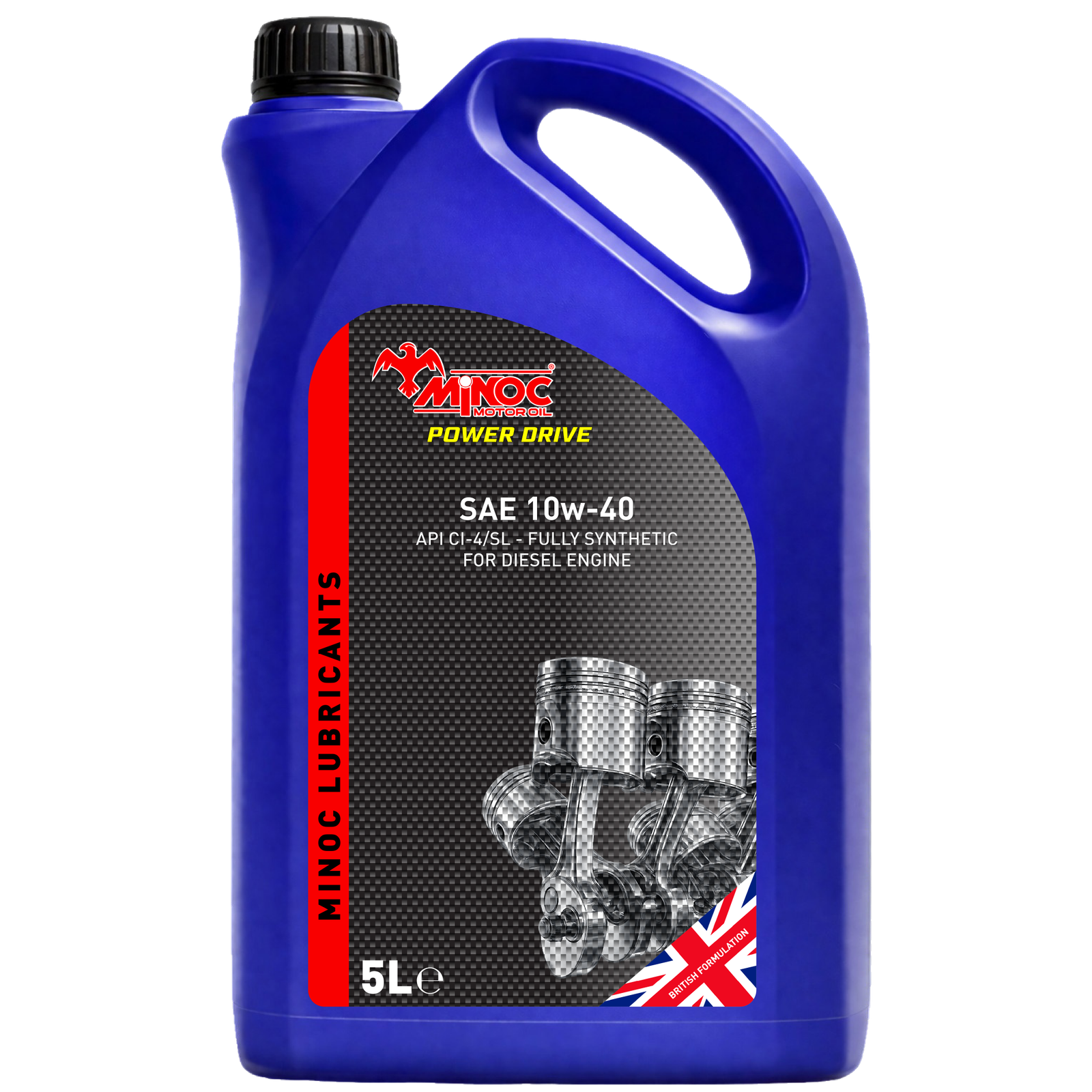MINOC POWER DRIVE SAE 10W-40 API CI-4/SL Diesel Engine Oil