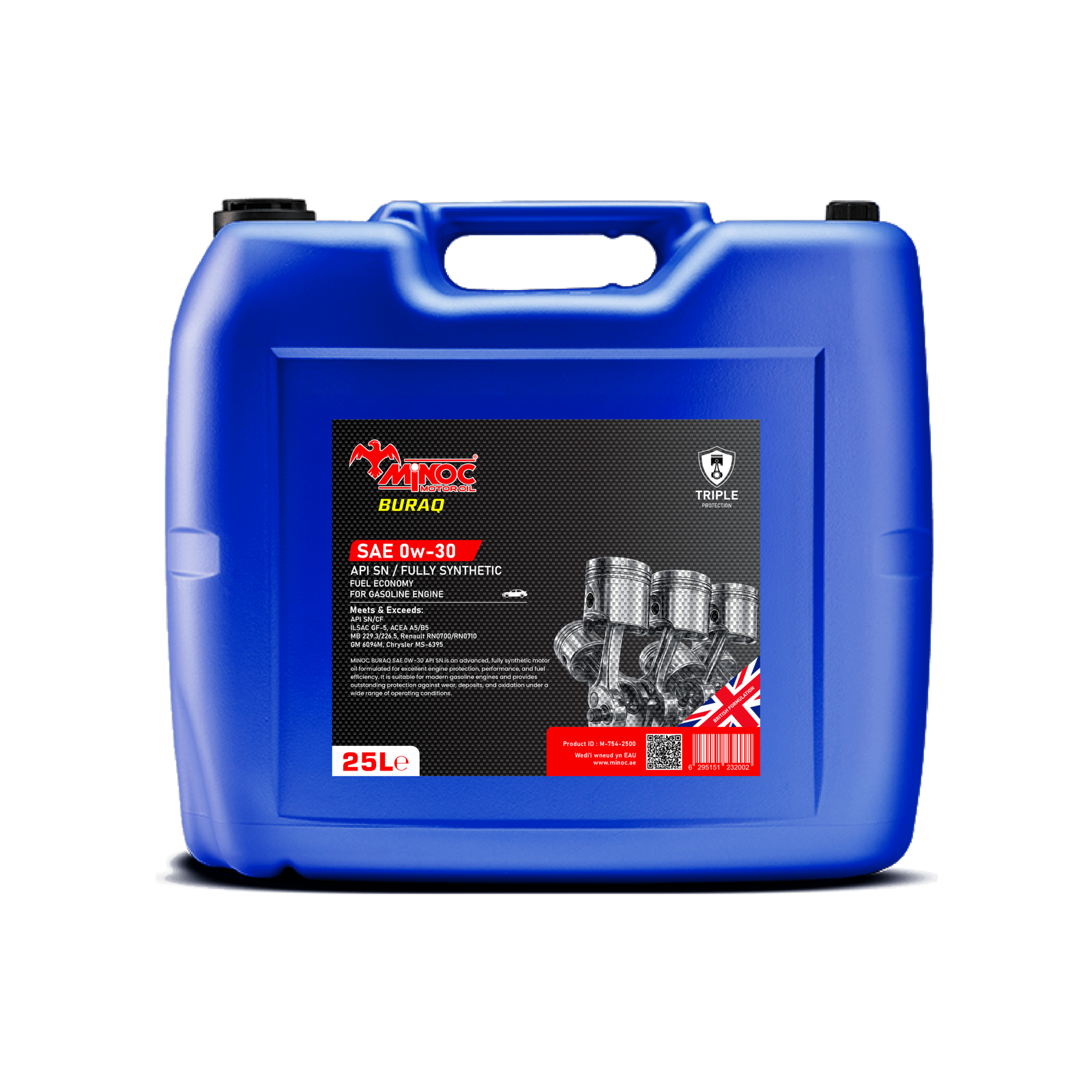 MINOC Products_BURAQ SAE 0W-30 SN - 25L
