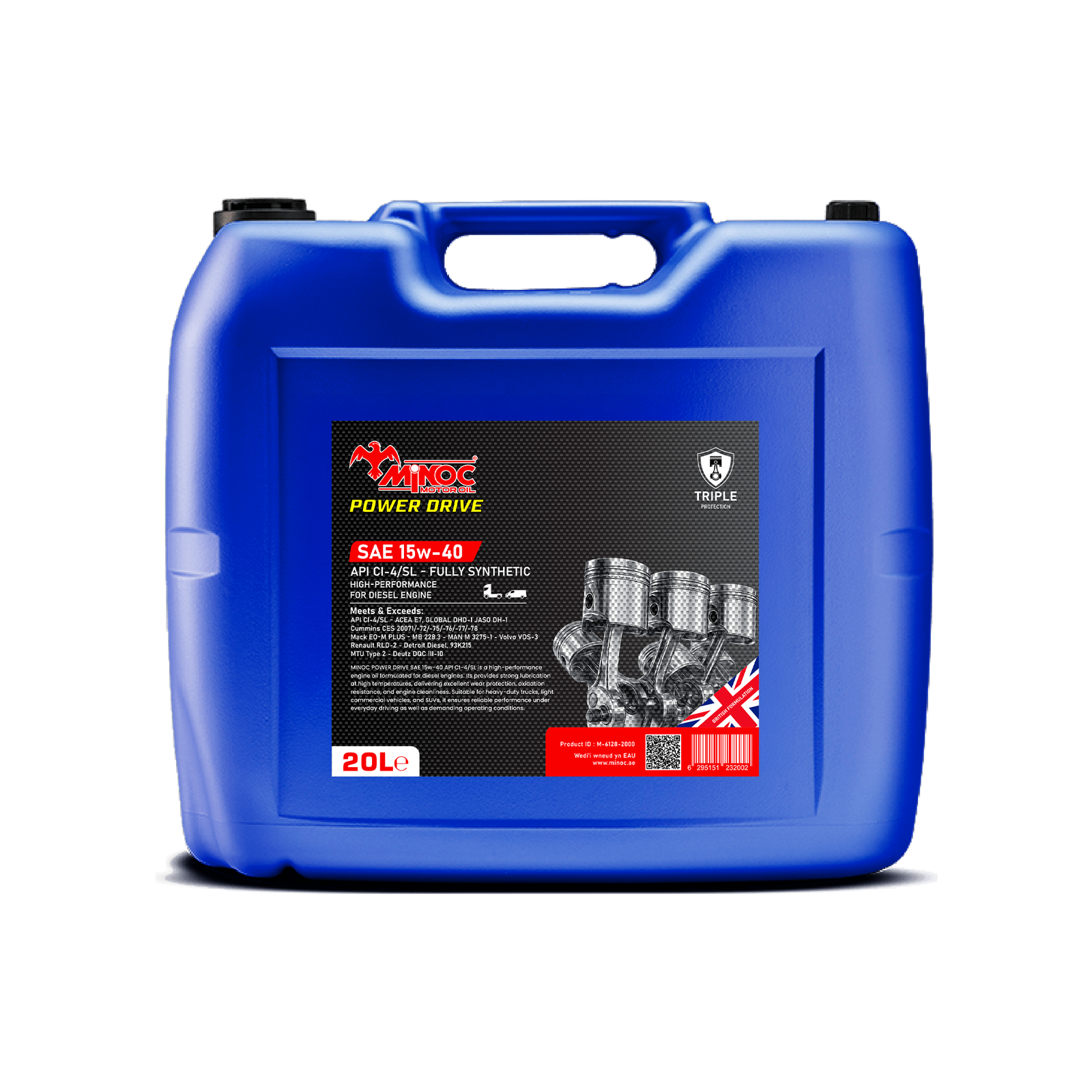 MINOC Products_Power Drive SAE 15W-40 - 20L
